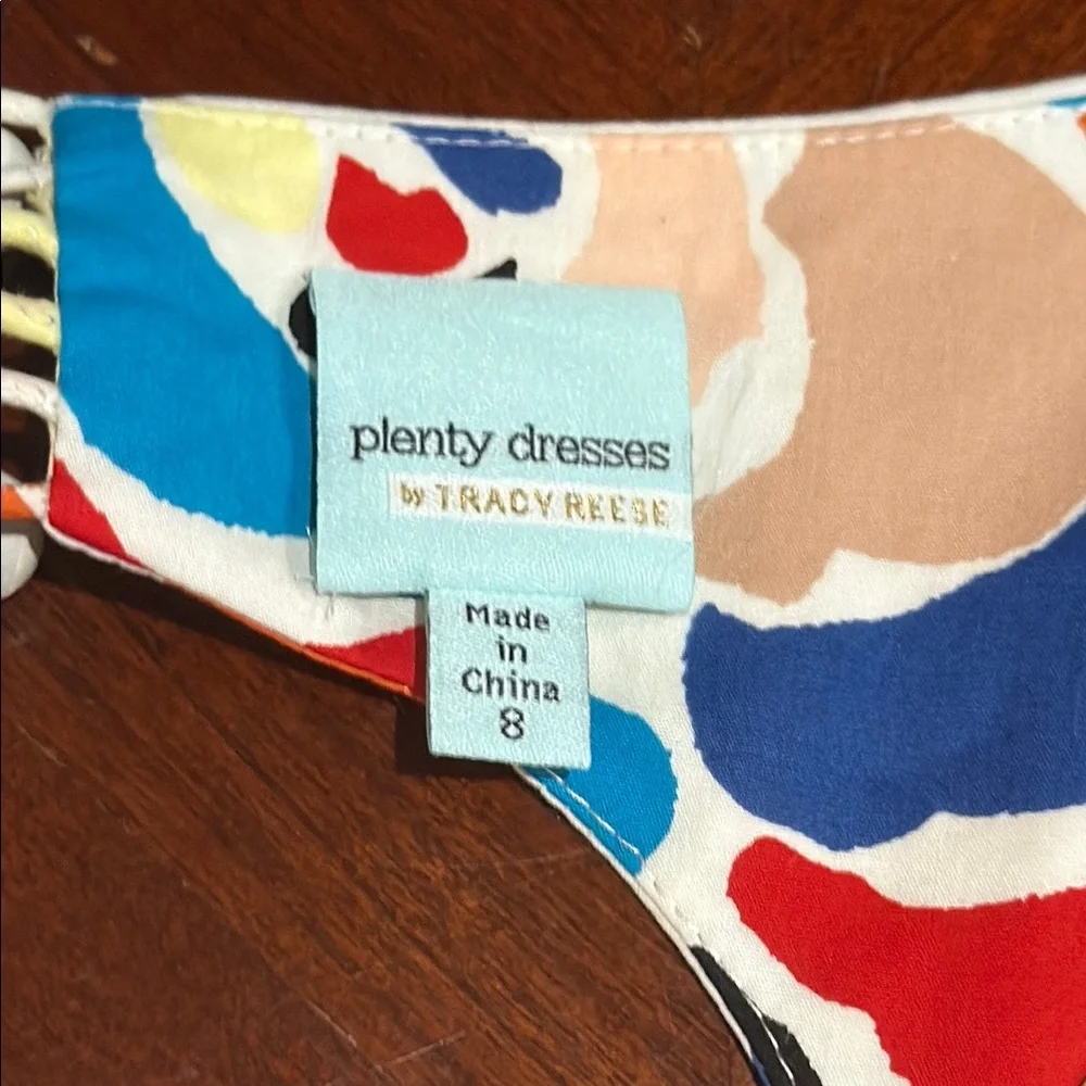 Anthropologie Tracy Reese Multicolor Floral Midi Dress selah lined cutout midi - Picture 3 of 10